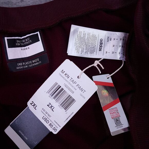 ADIDAS Texas A&M Aggies‎ Tapered Sweatpants Joggers Mens Size 2XL Maroon - Picture 8 of 10